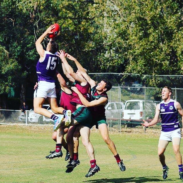 And now as a Brunswick NOBs Senior player. Good luck defending that leap!